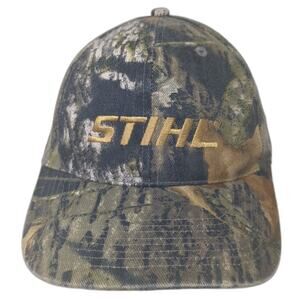 Stihl Outfitters Strapback Baseball Cap Multi OS Adjustable Embroidered Camo